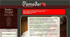 Desktop Screenshot of pomodorozaragoza.com